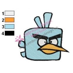 IceBird Angry Birds Space Embroidery Design